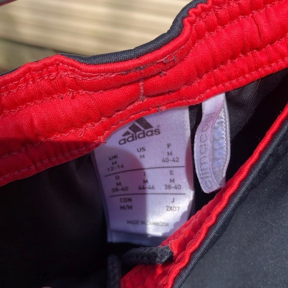 Adidas Climacool  black running shorts deep orange stripes - Picture 5 of 9